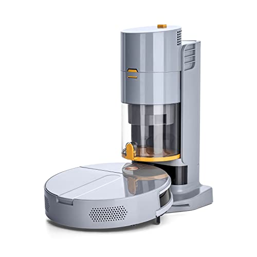 LIGHT 'N' EASY Robot Vacuum Cleaner, Super-Thin, Robot Vacuum Self Emptying, Quiet, Self-Charging Robotic Vacuum Cleaner, Good for Pet Hair, Medium-Pile Carpets, Hard Floors