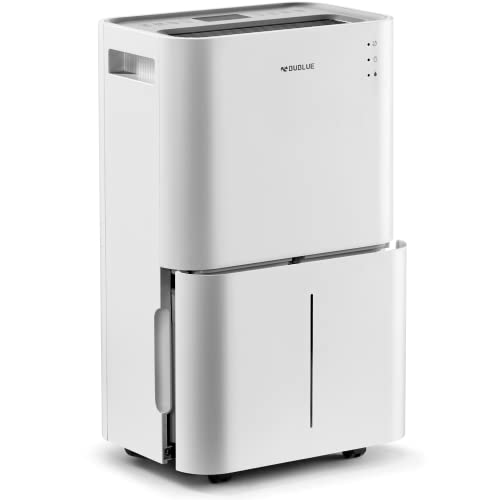 BUBLUE 4500 Sq. Ft 50 Pint Dehumidifier for Basements, Home and Large Room with Auto or Manual Drainage | 40db Industry Leading Noise Reducing | Integrated Air Filters, 3 Operation Modes and 24 hr Timer