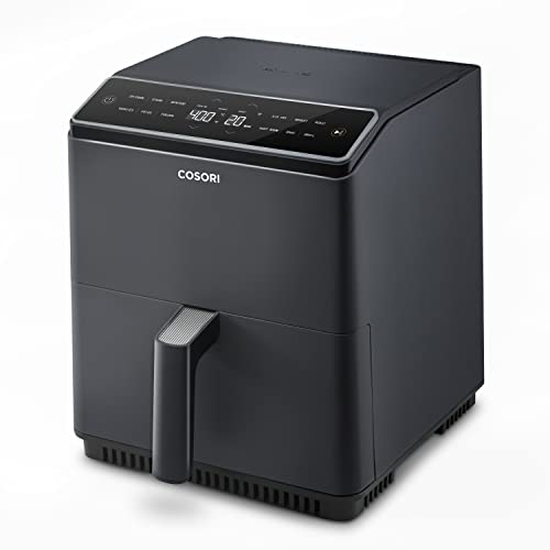 COSORI Dual Blaze 6.8-Quart Air Fryer, No Preheat & No Shake, Precise Temps Prevent Overcooking, Heating Adjusts for a True Air Fry, Bake, Toast, and Broil, Fast Cooking, 1100+ In-App Recipes, 1750W