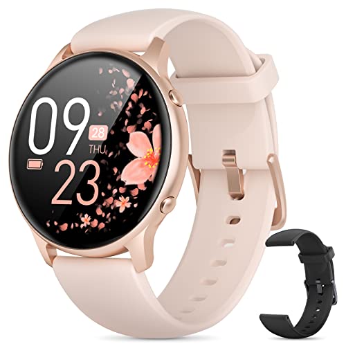 Smart Watches for Women, 2022 Smart Watch for Android Phones and iPhone Compatible, 3ATM Waterproof Fitness Watch with Sleep Tracker, Heart Rate, Blood Oxygen Monitor, Pedometer, SmartWatch Pink Smart Watches for Women, 2022 Smart Watch for Android Phones and iPhone Compatible, 3ATM Waterproof Fitness Watch with Sleep Tracker, Heart Rate, Blood Oxygen Monitor, Pedometer, SmartWatch Pink