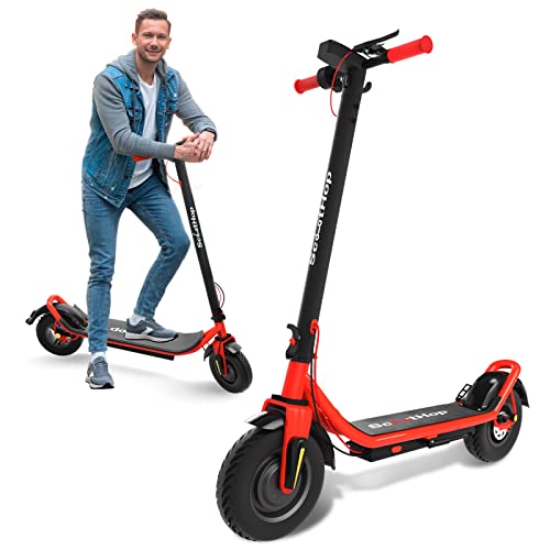 ScootHop Electric Scooter - 10" Air Filled Tires - Max Speed 15.5 Mph & 25 Miles Long-Range - LED Display, 350W Electric Kick Scooter, Foldable and Cruise Control Commuter E-Scooter for Adults, Teens