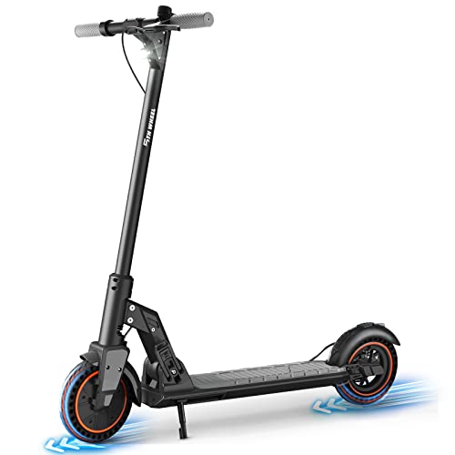 Electric Scooter - 5TH WHEEL M2 Electric Scooter Adults, 8.5" Honeycomb Tire, 19 Miles Long Range & 15.5 Mph, Triple Brakes & Cushioning, Foldable with Night Light Sport Scooters 220lbs Max Load