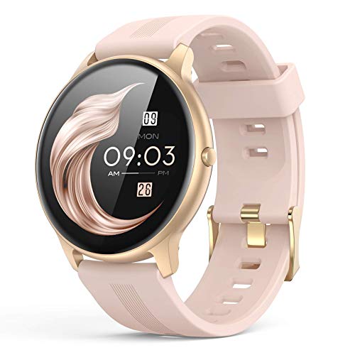 Smart Watch for Women, AGPTEK Smartwatch for Android and iOS Phones IP68 Waterproof Activity Tracker with Full Touch Color Screen Heart Rate Monitor Pedometer Sleep Monitor, Pink, LW11 Smart Watch for Women, AGPTEK Smartwatch for Android and iOS Phones IP68 Waterproof Activity Tracker with Full Touch Color Screen Heart Rate Monitor Pedometer Sleep Monitor, Pink, LW11