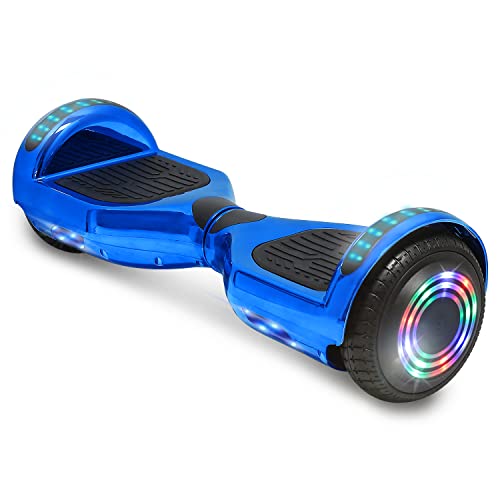 TPS Power Sports Electric Hoverboard Self Balancing Scooter for Kids and Adults Hover Board with 6.5" Wheels Built-in Bluetooth Speaker Bright LED Lights UL2272 Certified (Chrome Blue) TPS Power Sports Electric Hoverboard Self Balancing Scooter for Kids and Adults Hover Board with 6.5" Wheels Built-in Bluetooth Speaker Bright LED Lights UL2272 Certified (Chrome Blue)