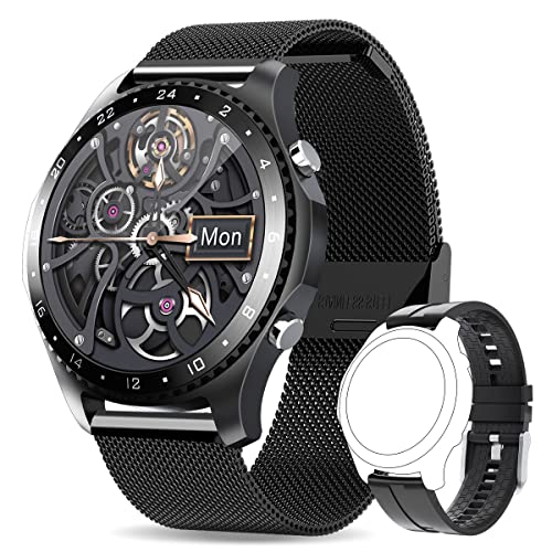 Smart Watches for Men (Dial/Receive Calls, 100+ Faces), Fitness Smartwatch with Voice Assistant, Sleep Tracker, App Message Reminder, Music Control, IP67 Waterproof Smart Watch for Android and iPhone Smart Watches for Men (Dial/Receive Calls, 100+ Faces), Fitness Smartwatch with Voice Assistant, Sleep Tracker, App Message Reminder, Music Control, IP67 Waterproof Smart Watch for Android and iPhone