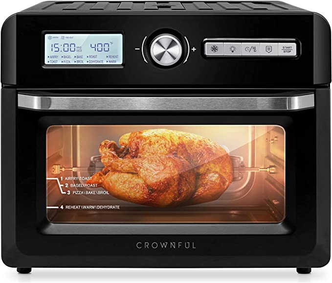  CROWNFUL 19 Quart Air Fryer Toaster Oven